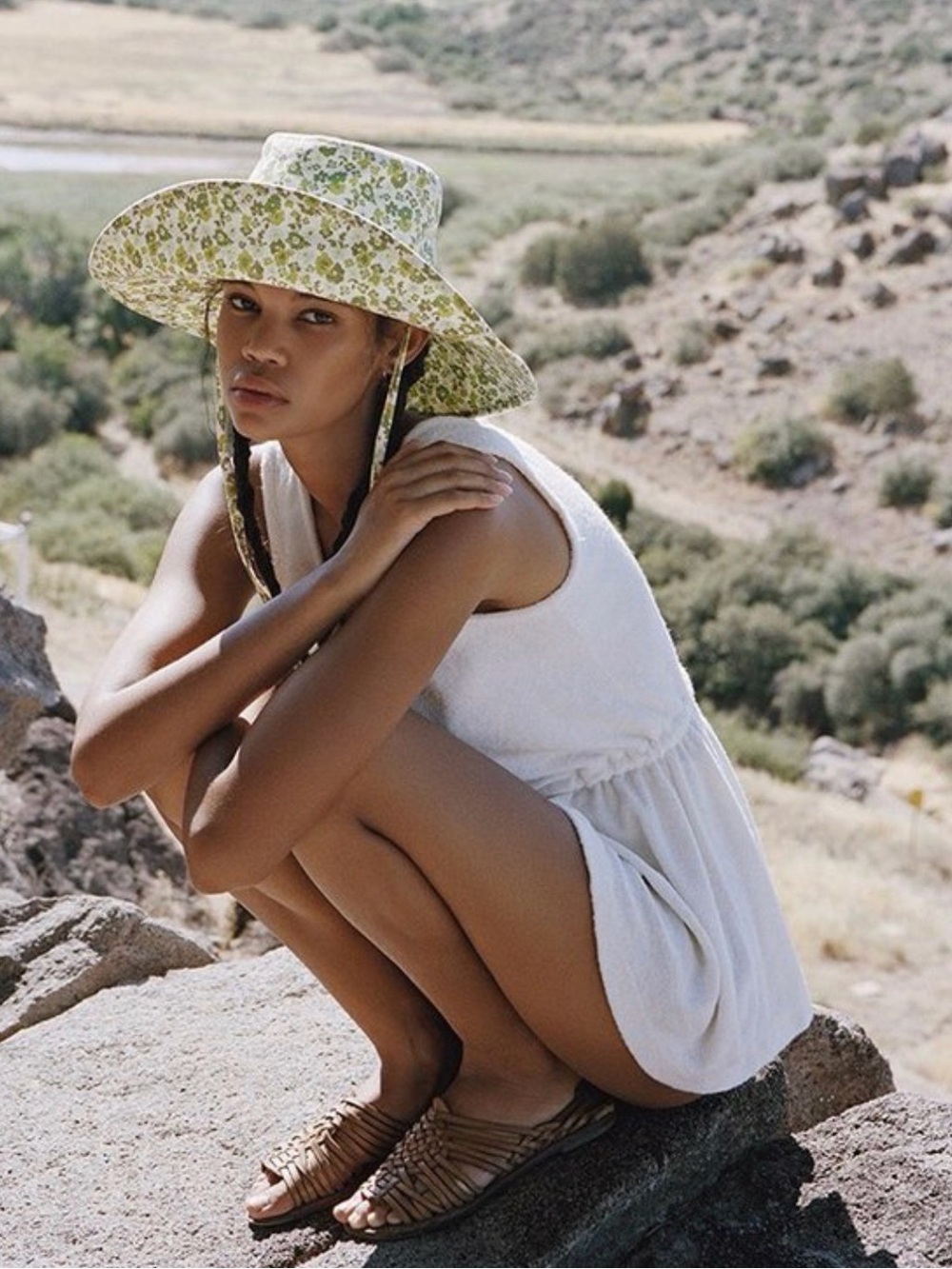 Lack Of Color Bucket Hat in Ivy Bloom Green Floral